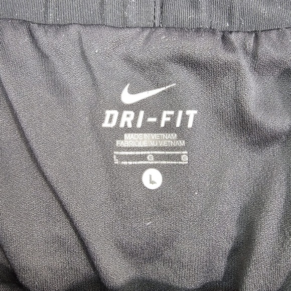 Nike Dri Fit Women's L Running Shorts Black Geometric Print Performance Athletic - Picture 2 of 6